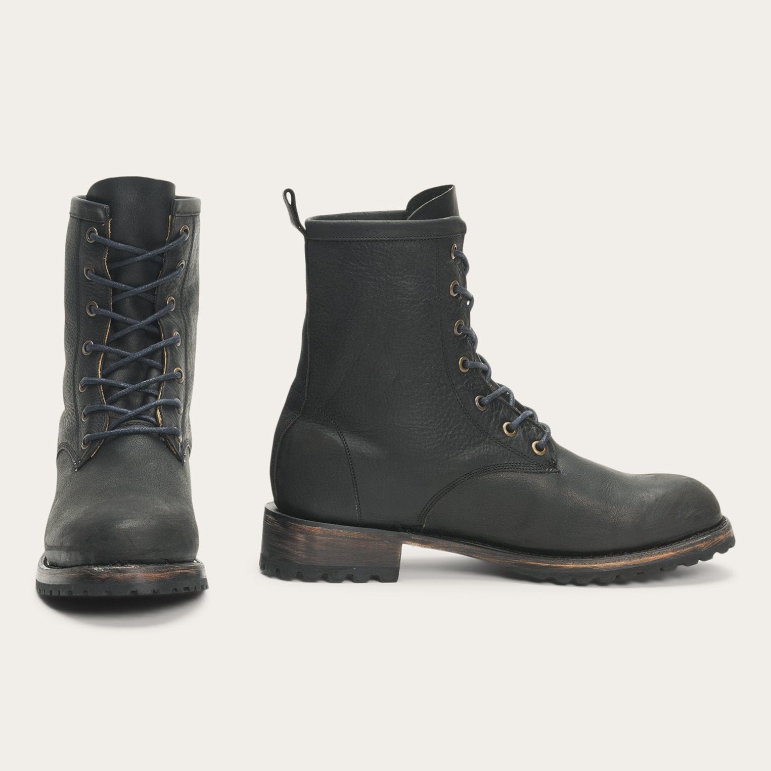 Sam Lace Up Black Leather | Stetson