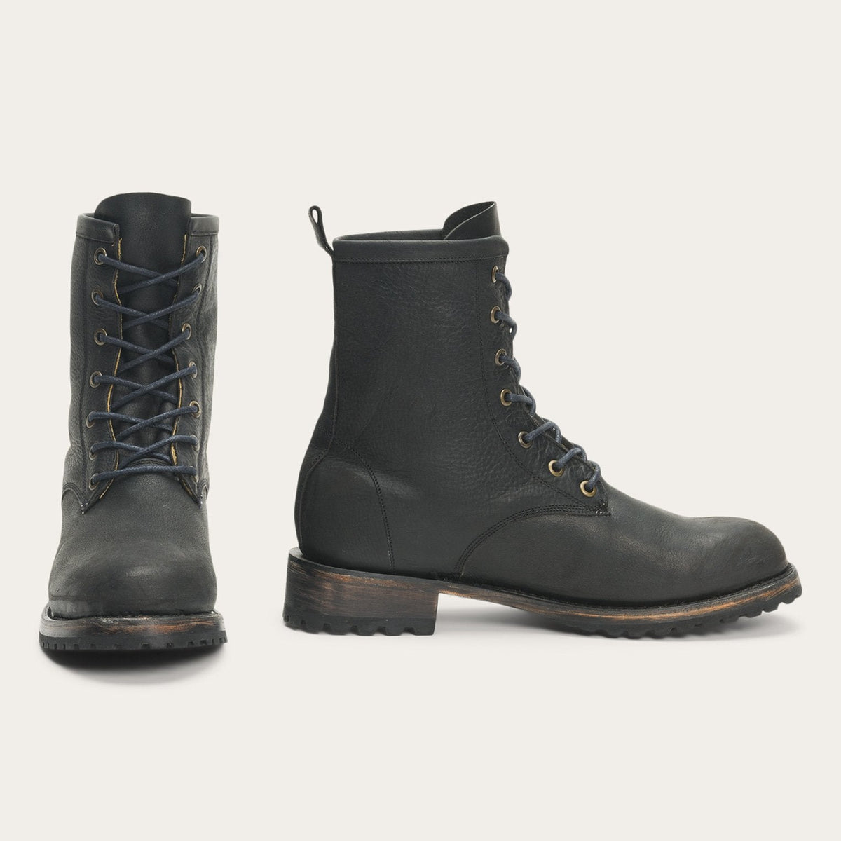 Sam Lace Up Black Leather | Stetson