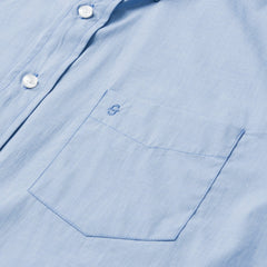 Blue Solid One-Pocket Snap-Front Shirt Blue | Stetson