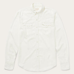 Cream Twill Shirt White | Stetson
