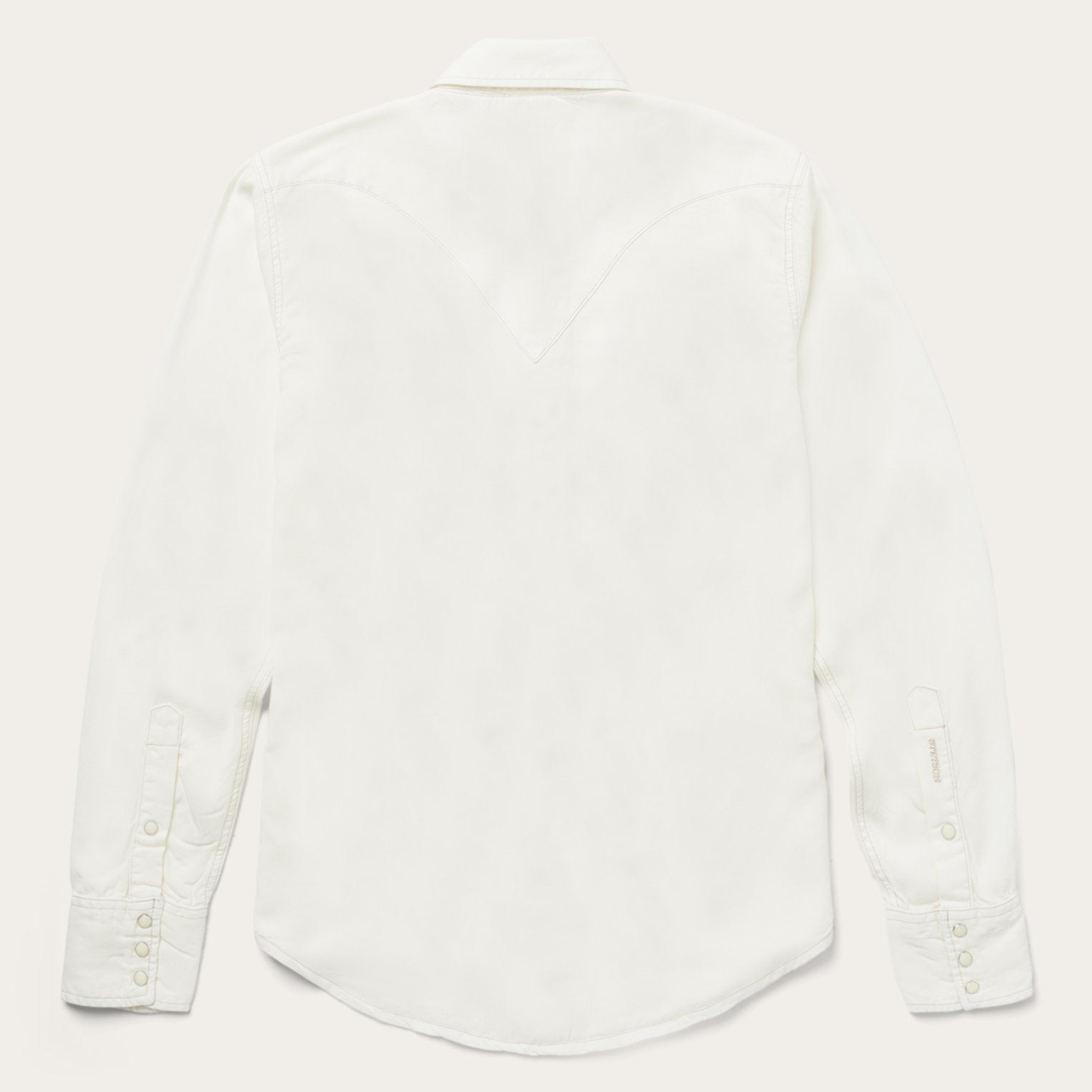 Cream Twill Shirt White | Stetson