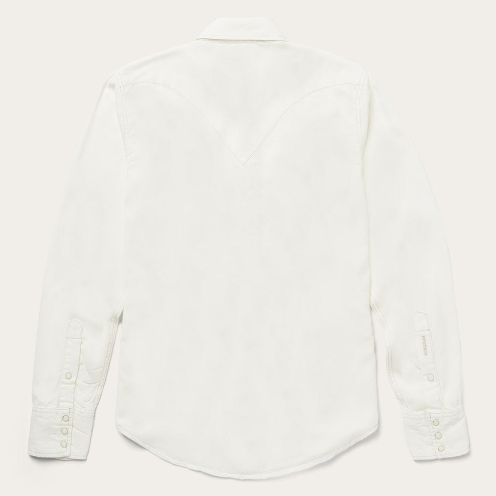 Cream Twill Shirt White | Stetson