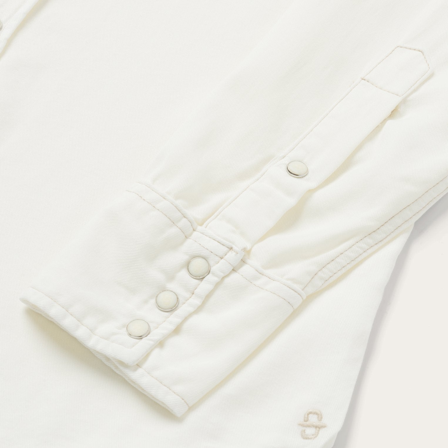 Cream Twill Shirt White | Stetson