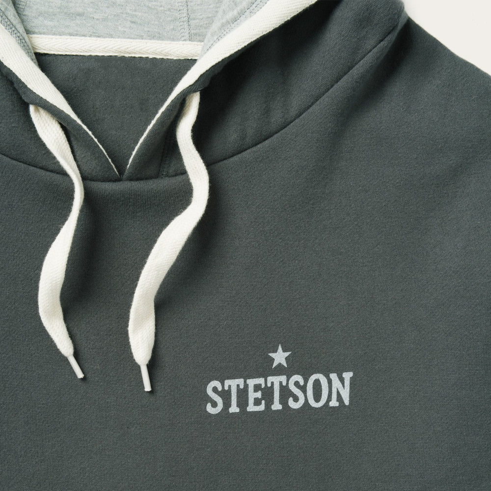 Stetson Hoodie Star Left Chest Blue | Stetson