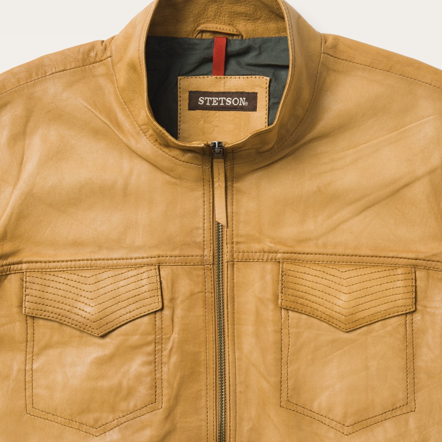Butter Soft Distressed Leather Jacket Brown | Stetson