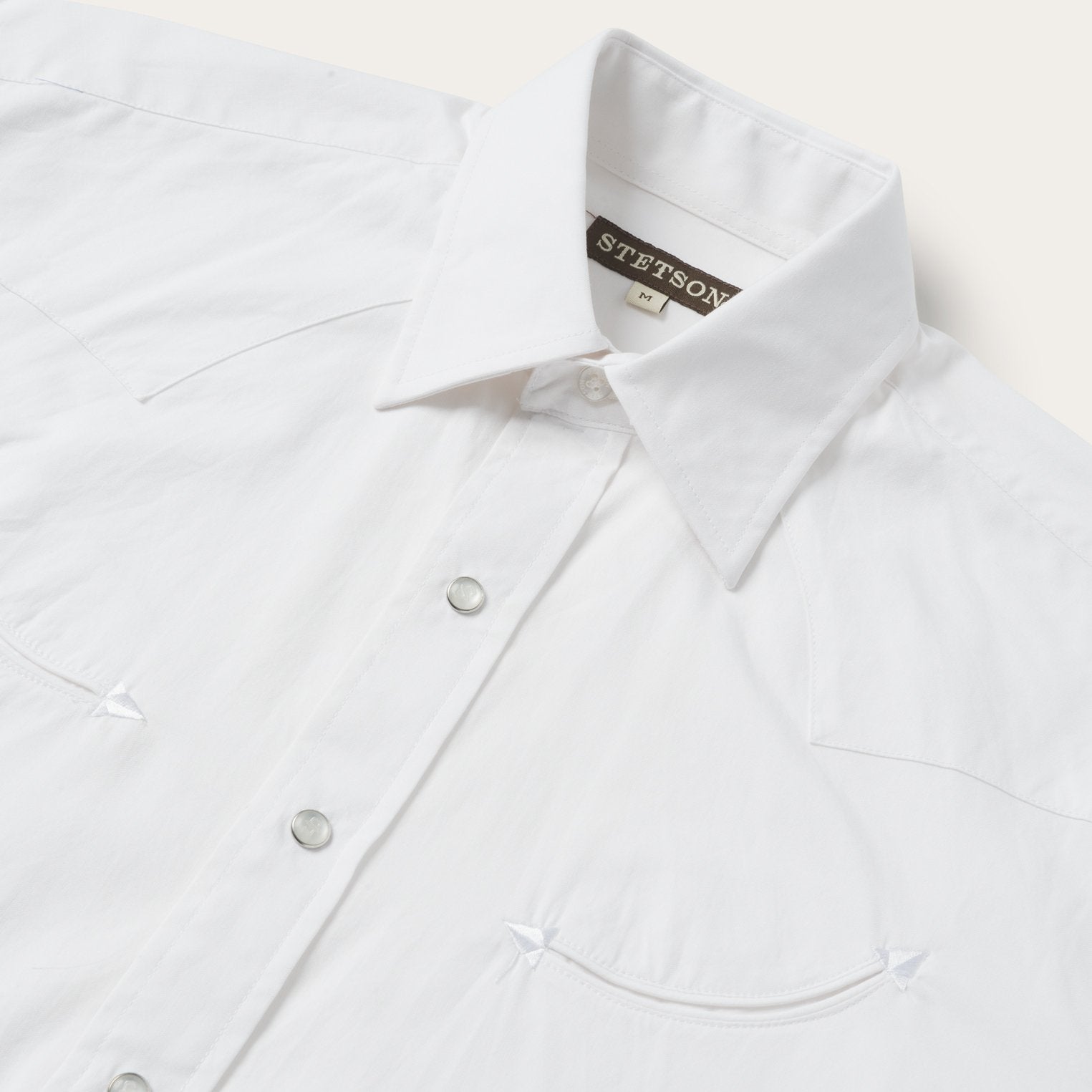 Pin Point Oxford Shirt White | Stetson