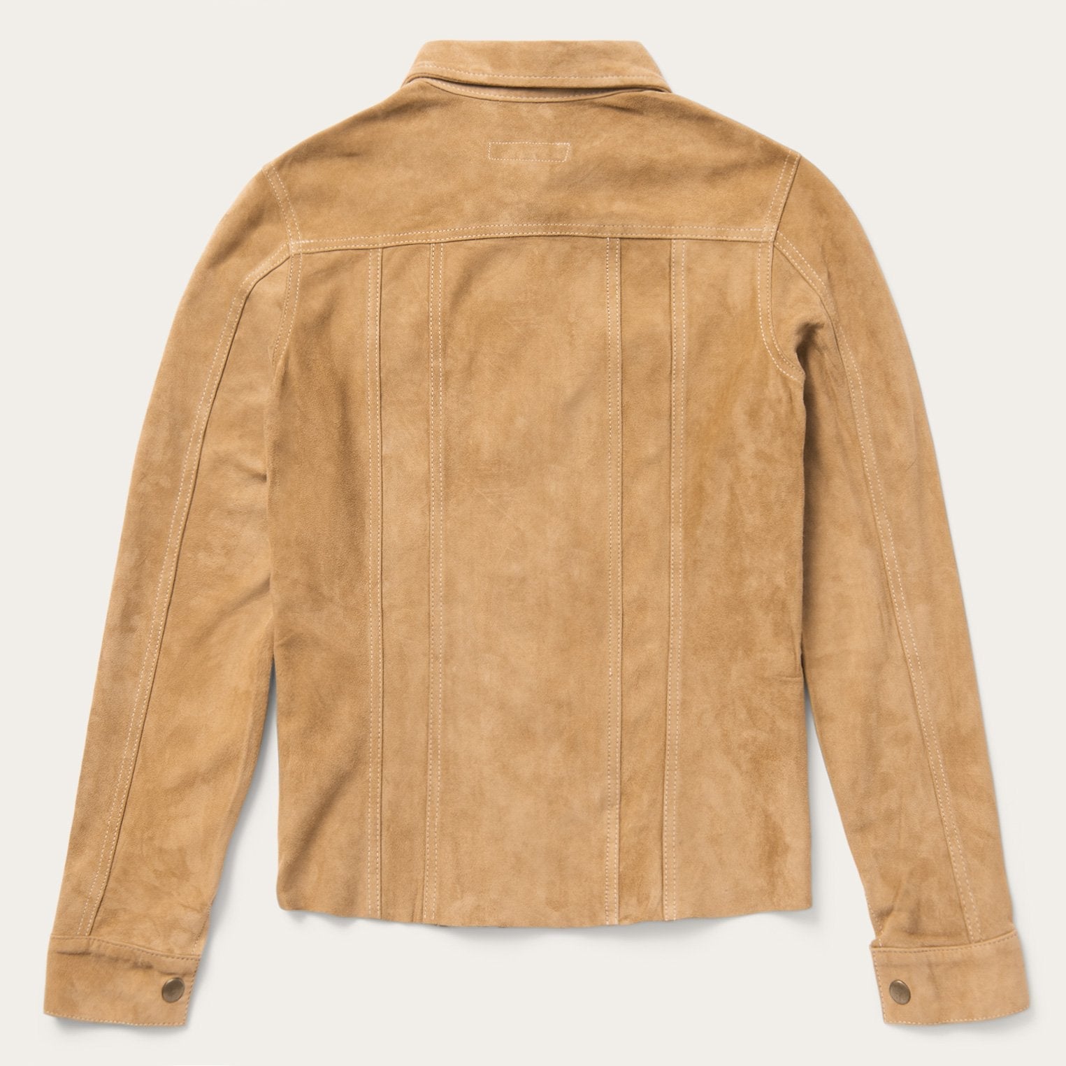 Suede Denim Shirt Jacket Brown | Stetson