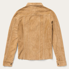 Suede Denim Shirt Jacket Brown | Stetson