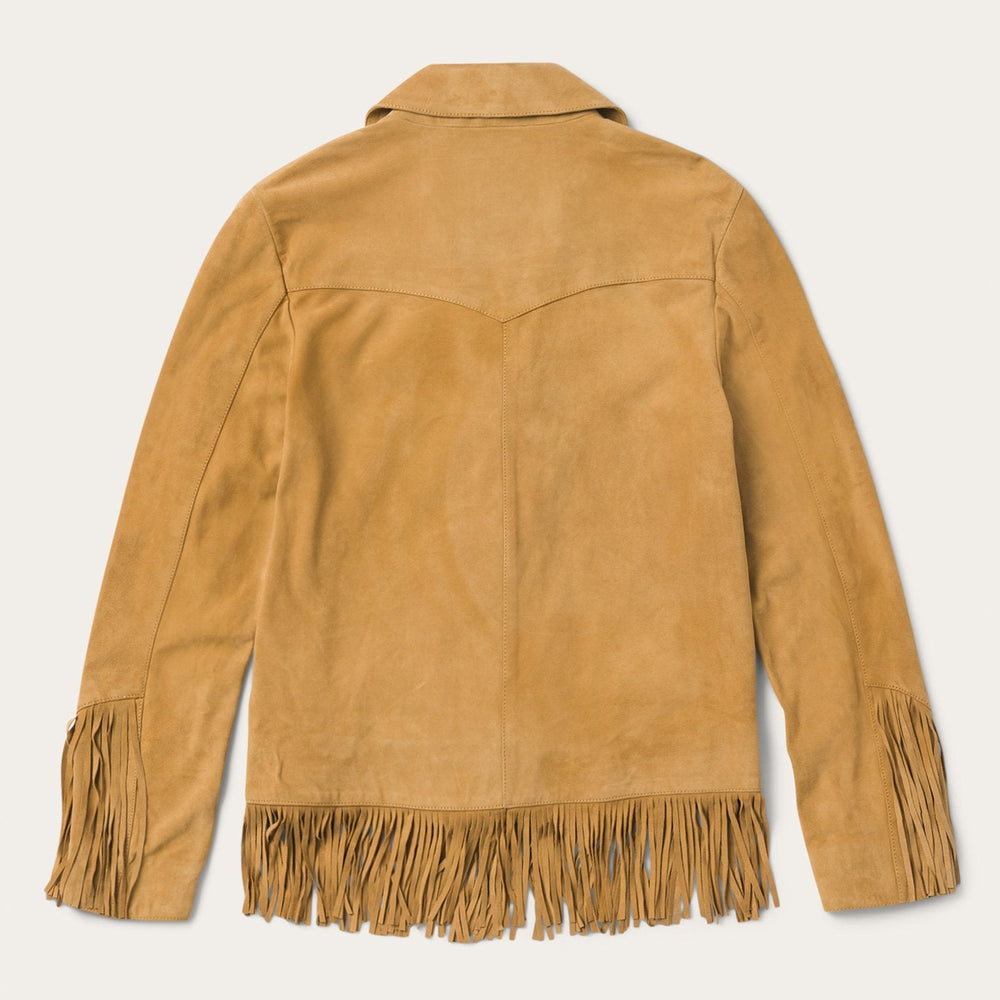 Fringe Suede Jacket Tan | Stetson