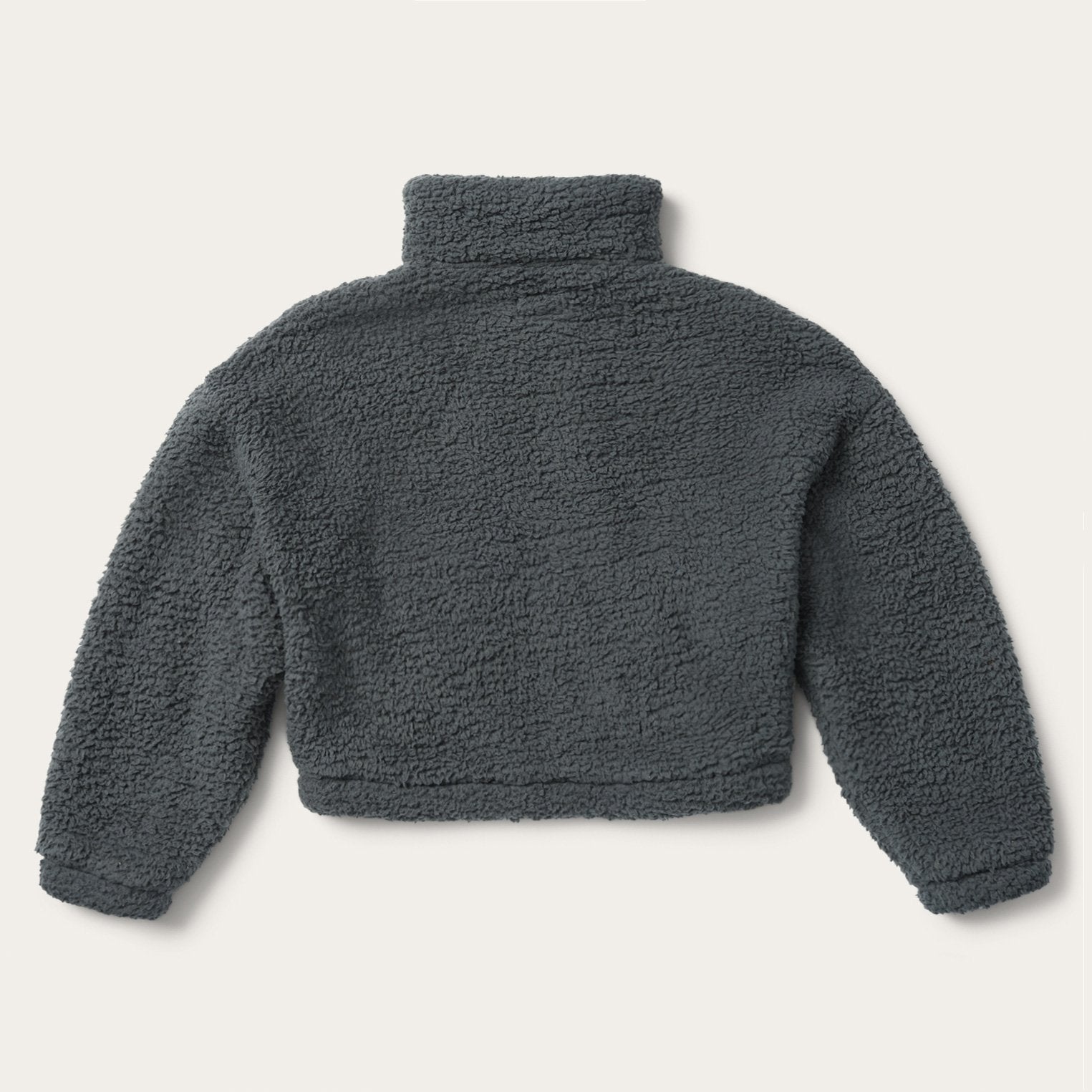 Fuzzy Teddy Bear Fleece Jacket Grey | Stetson