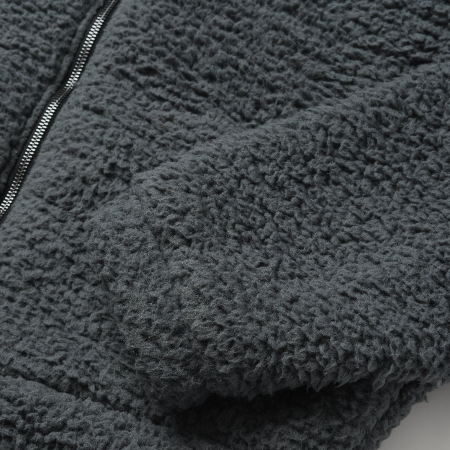 Fuzzy Teddy Bear Fleece Jacket Grey | Stetson