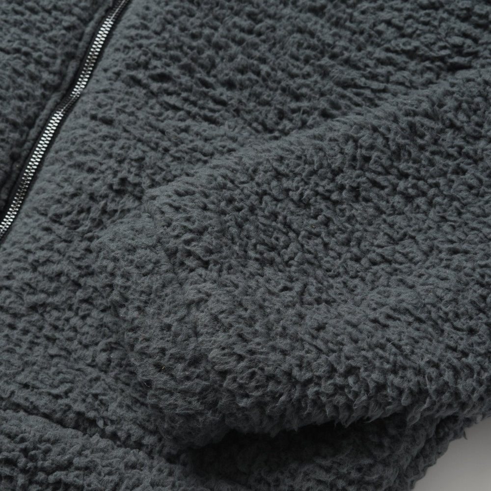 Fuzzy Teddy Bear Fleece Jacket Grey | Stetson