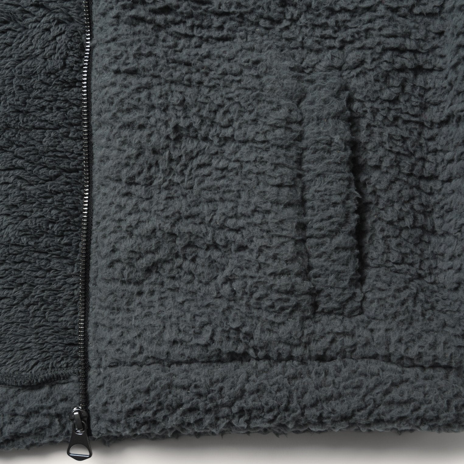Fuzzy Teddy Bear Fleece Jacket Grey | Stetson