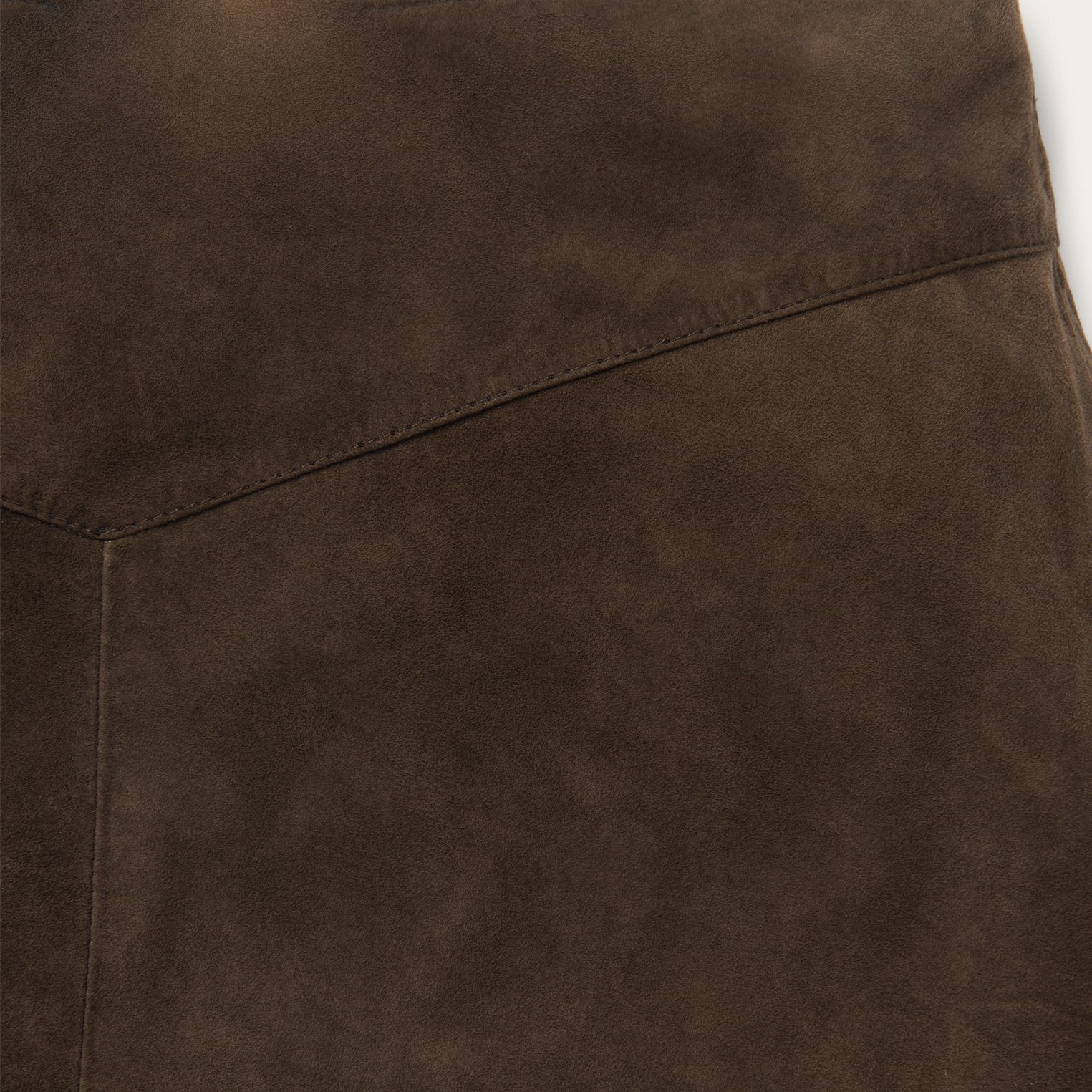 Lamb Suede Skirt with Nailheads Brown | Stetson