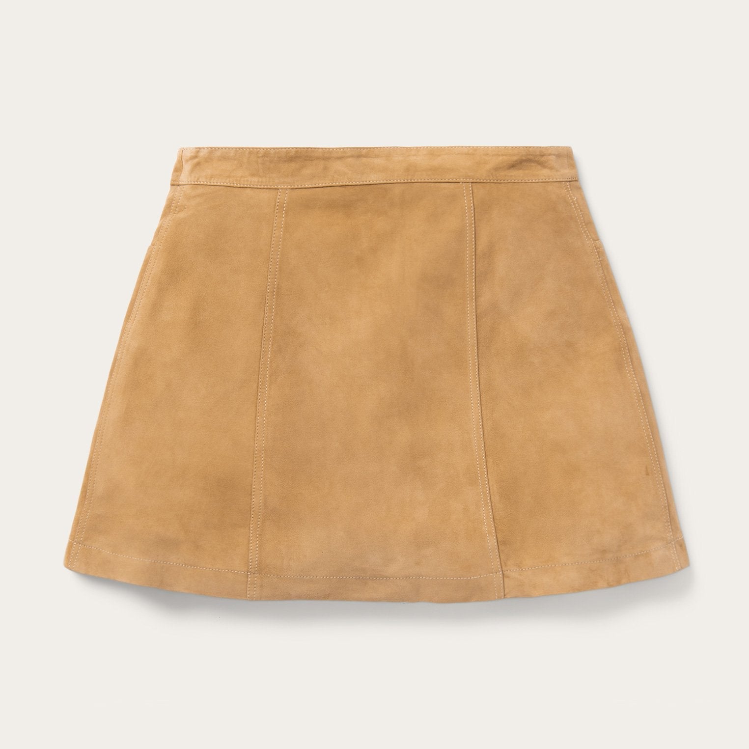 Lamb Suede Gored Skirt Brown | Stetson