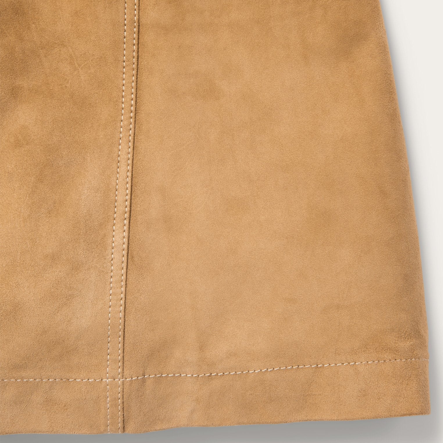 Lamb Suede Gored Skirt Brown | Stetson