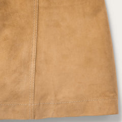 Lamb Suede Gored Skirt Brown | Stetson
