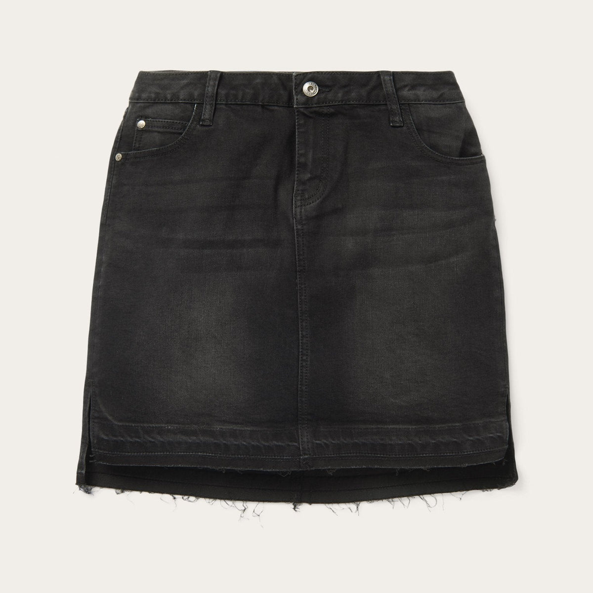 Black Denim 5-Pocket Skirt Black | Stetson