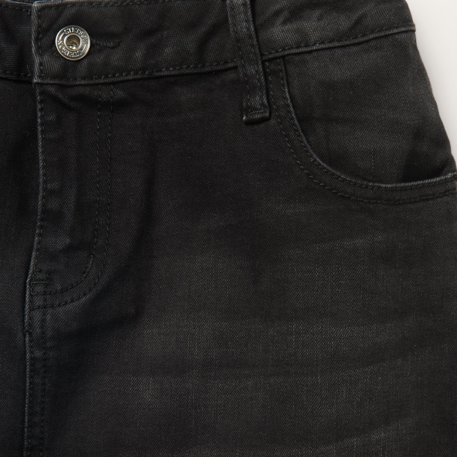 Black Denim 5-Pocket Skirt Black | Stetson