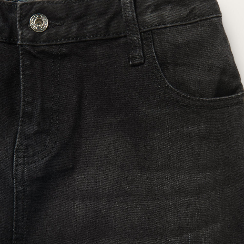 Black Denim 5-Pocket Skirt Black | Stetson