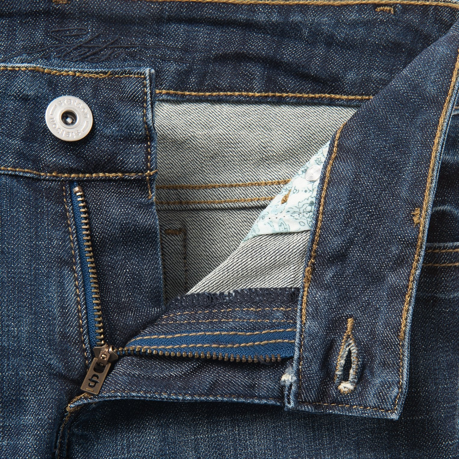 Dark Wash Denim Shorts Blue | Stetson