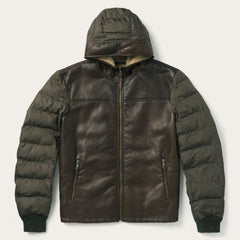 Stetson Hooded Suede Jacket Brown | Stetson