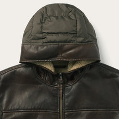 Stetson Hooded Suede Jacket Brown | Stetson