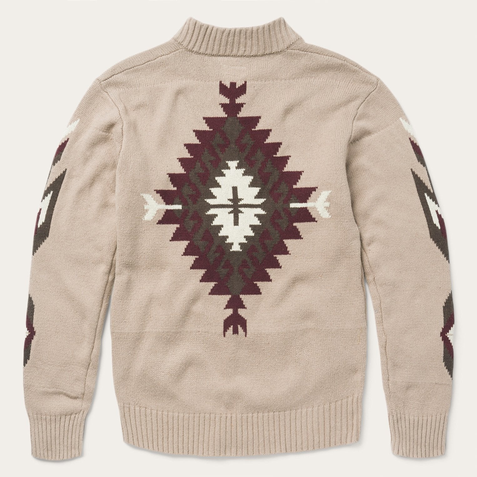 Brown Aztec Cardigan Brown | Stetson