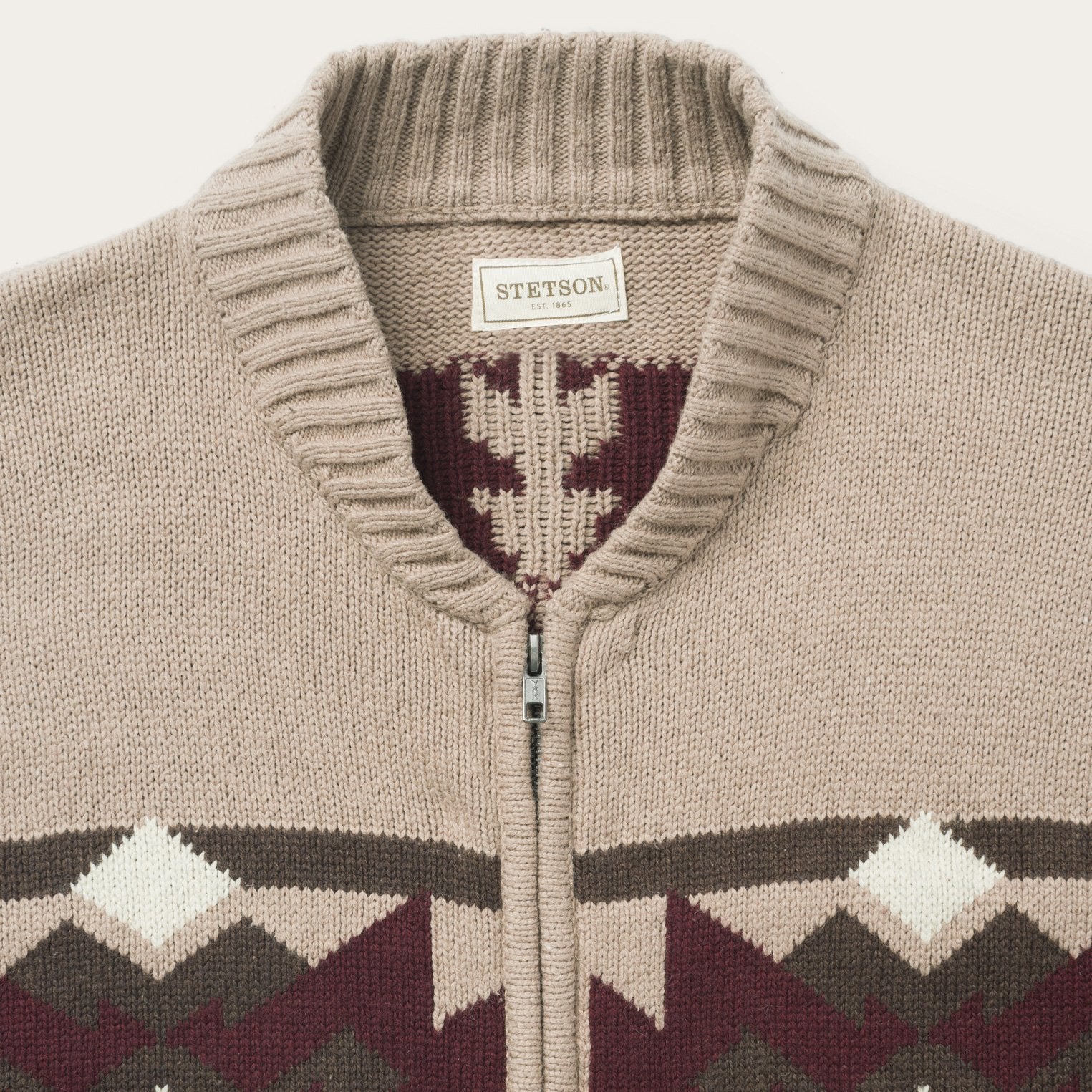 Brown Aztec Cardigan Brown | Stetson