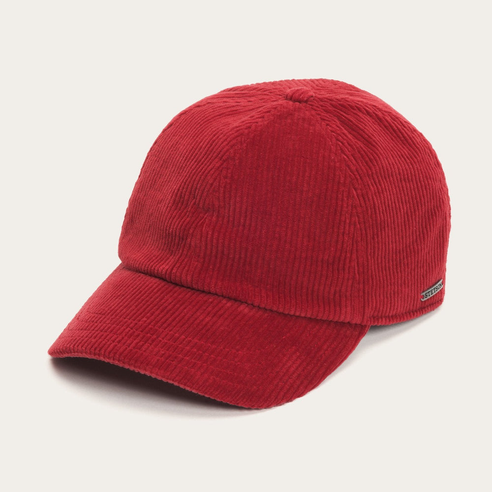 Cord Baseball Cap Red | Stetson