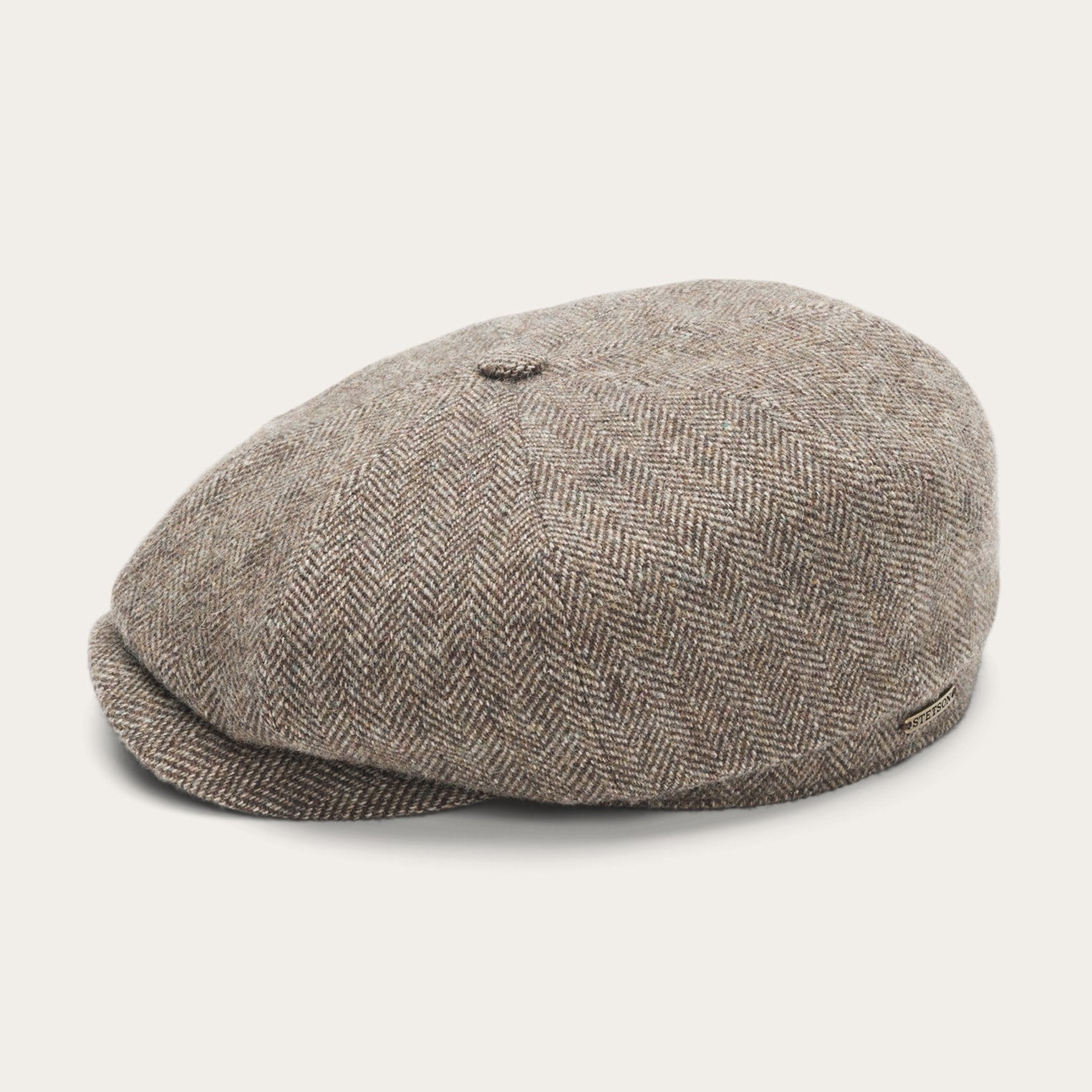 Wool Herringbone Hatteras Grey Herringbone | Stetson