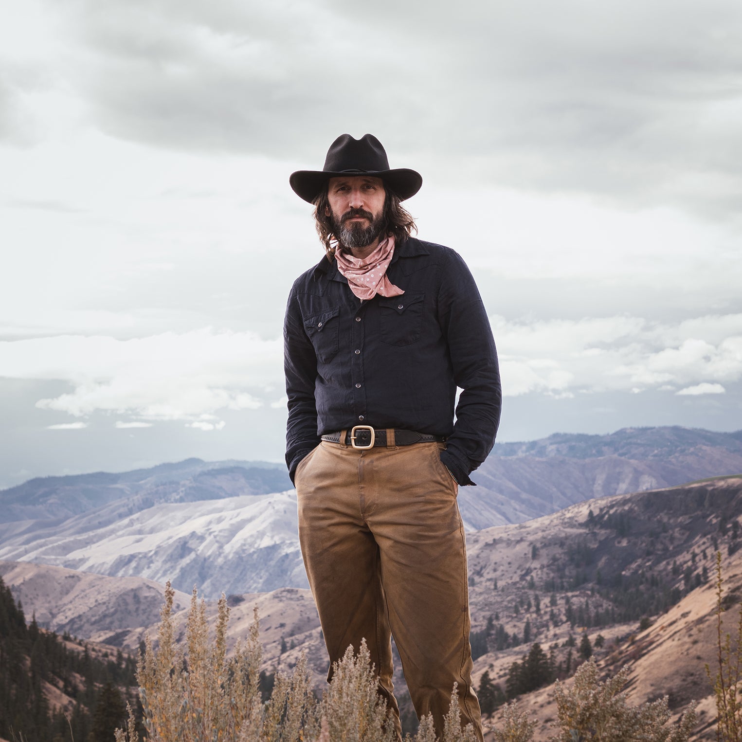 Navy Twill Shirt Blue | Stetson
