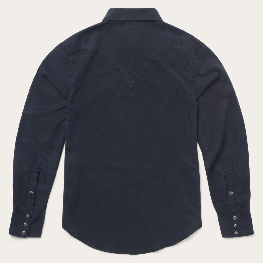 Navy Twill Shirt Blue | Stetson