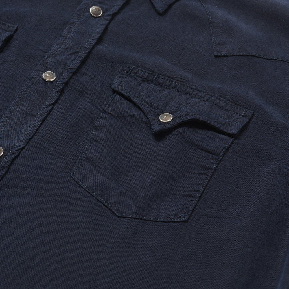 Navy Twill Shirt Blue | Stetson