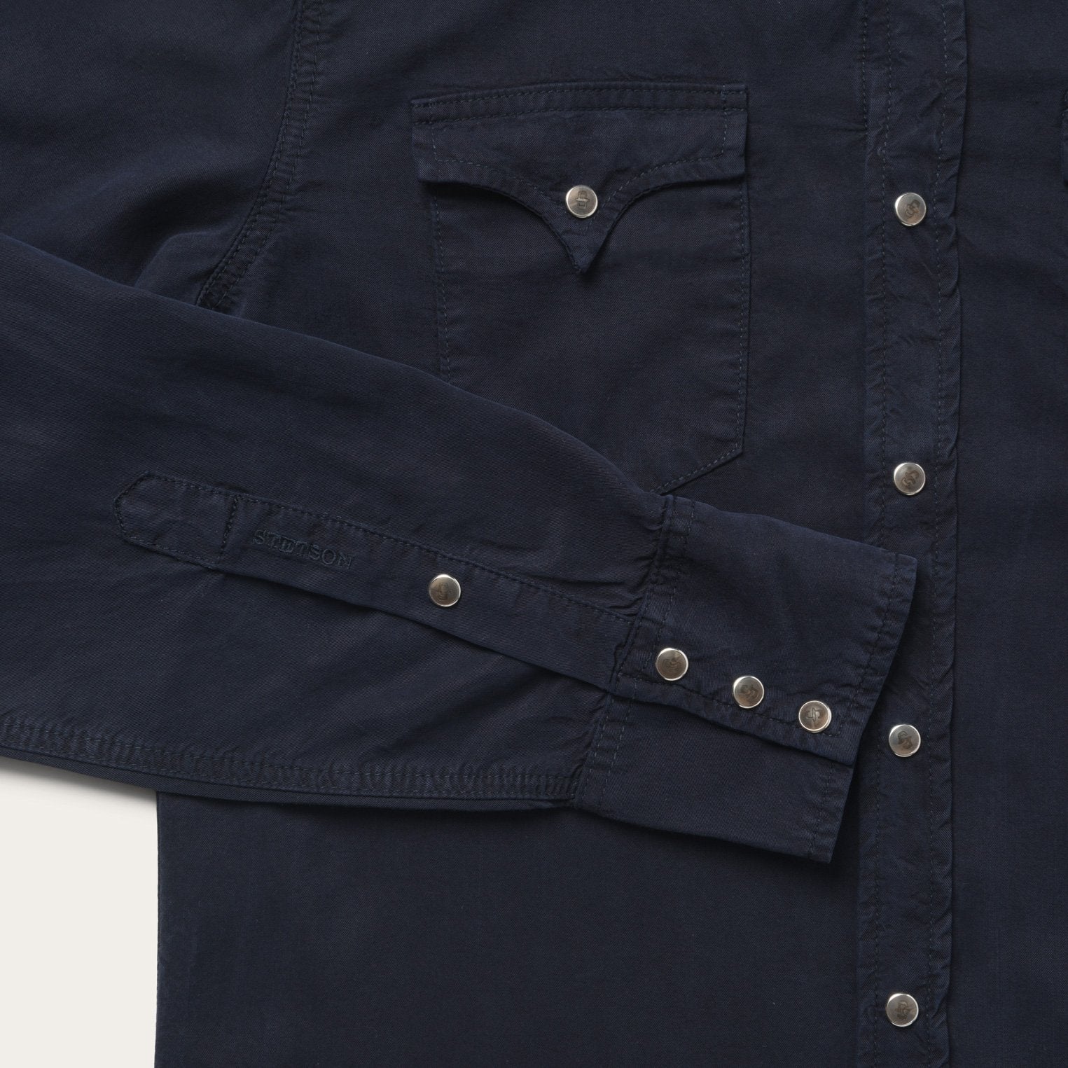 Navy Twill Shirt Blue | Stetson