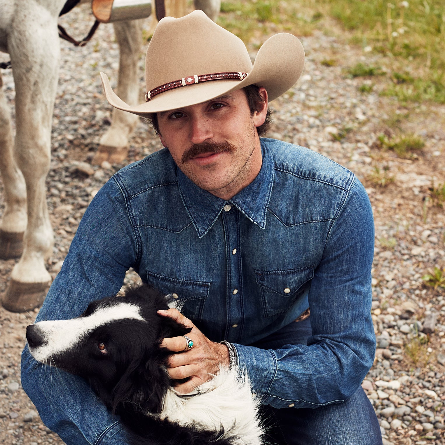 Medium Blue Denim Shirt Blue | Stetson
