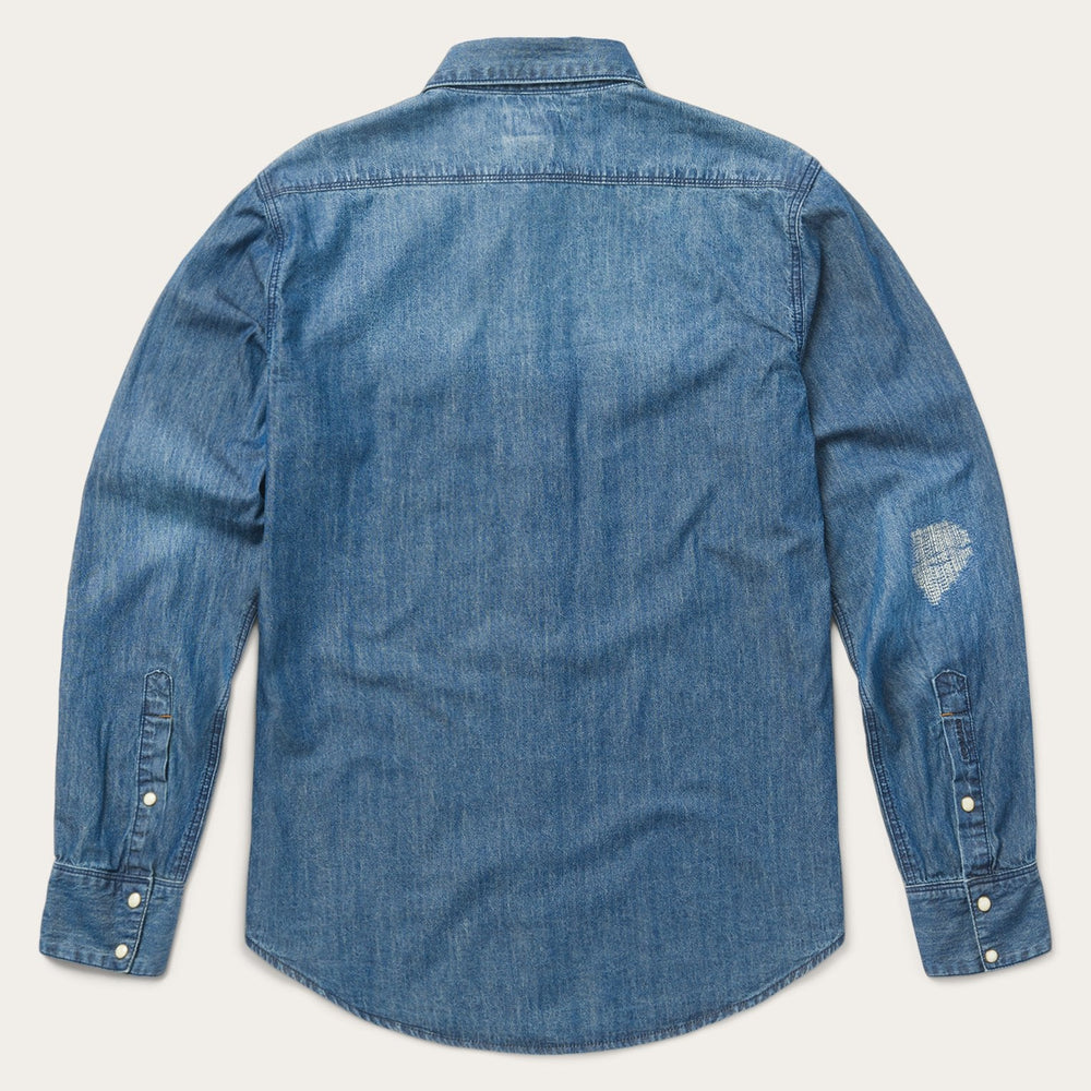 Medium Blue Denim Shirt Blue | Stetson