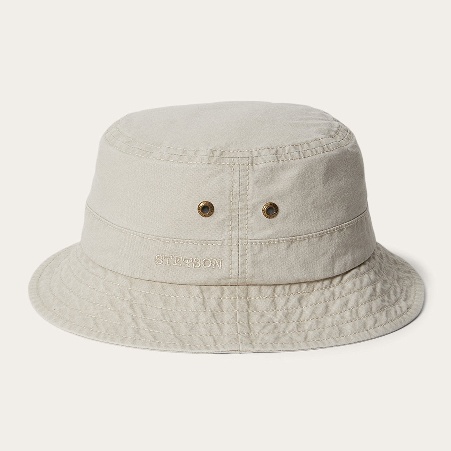 Bucket Delave Organic Cotton Off White | Stetson
