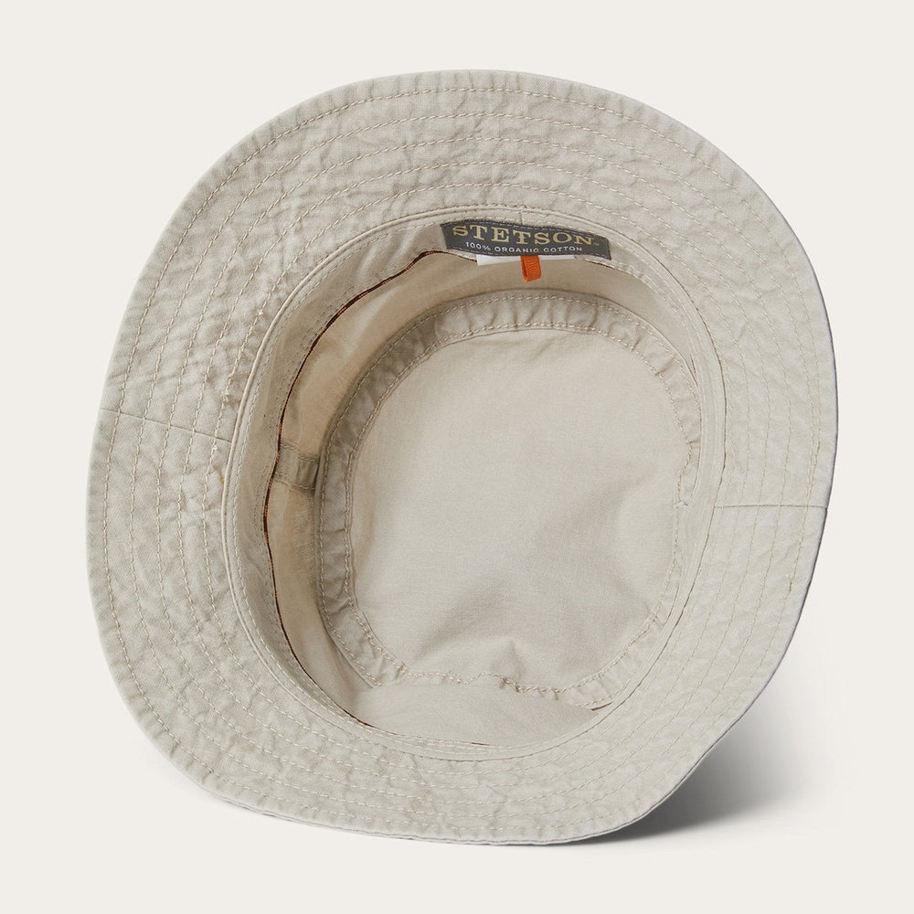 Bucket Delave Organic Cotton Off White | Stetson