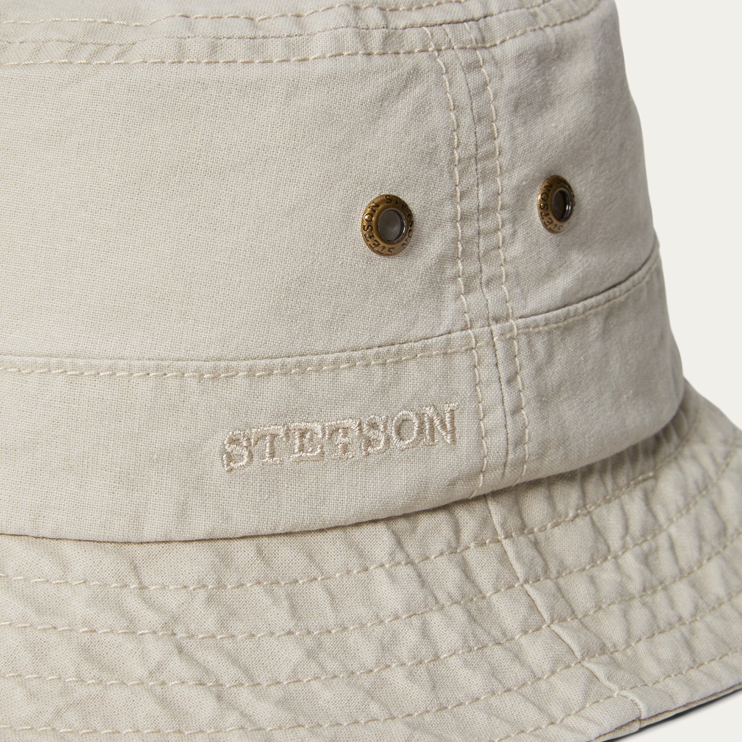 Bucket Delave Organic Cotton Off White | Stetson