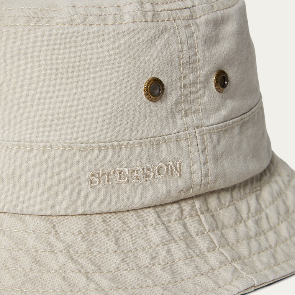 Bucket Delave Organic Cotton Off White | Stetson