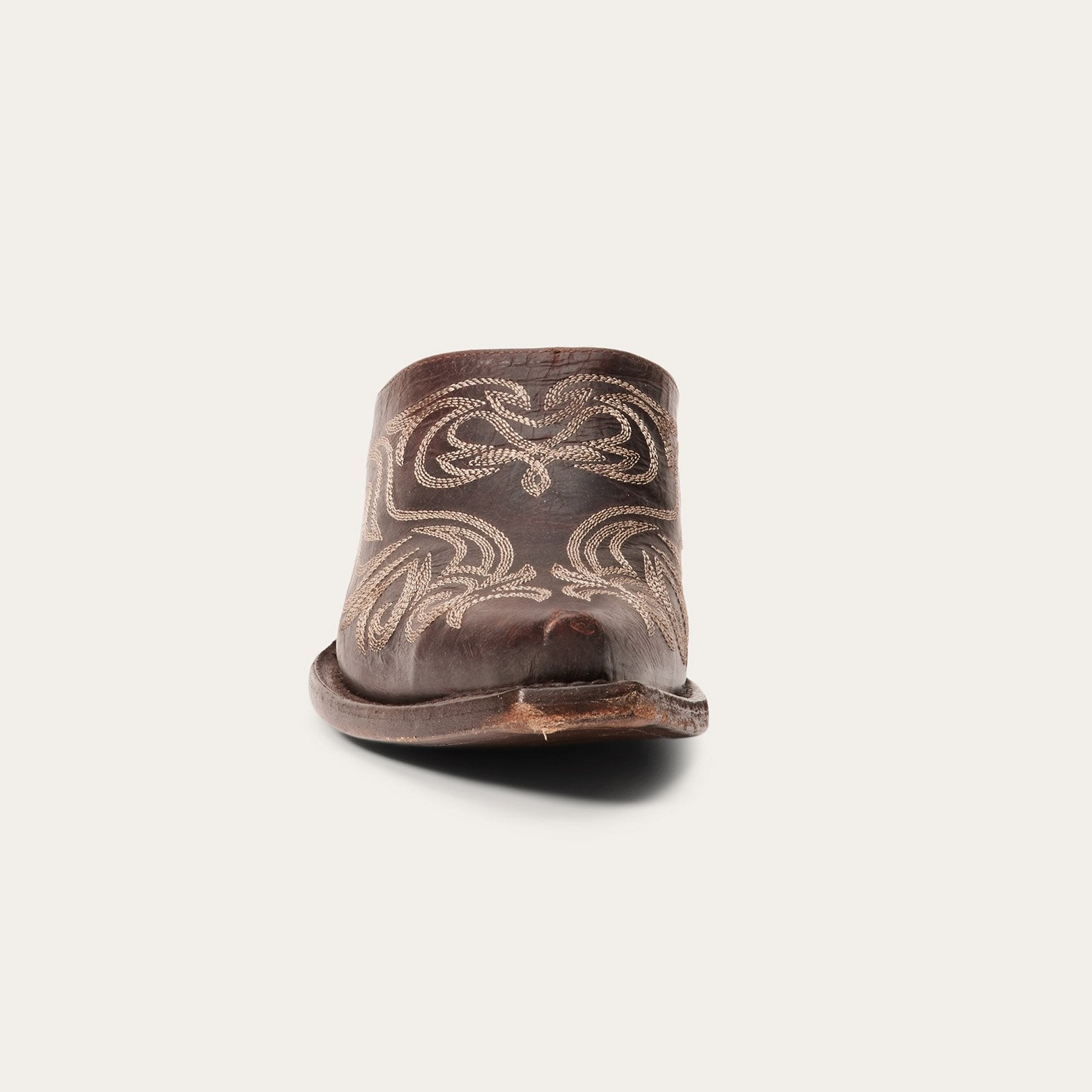 Adley Vintage Finished Leather Mules Brown | Stetson