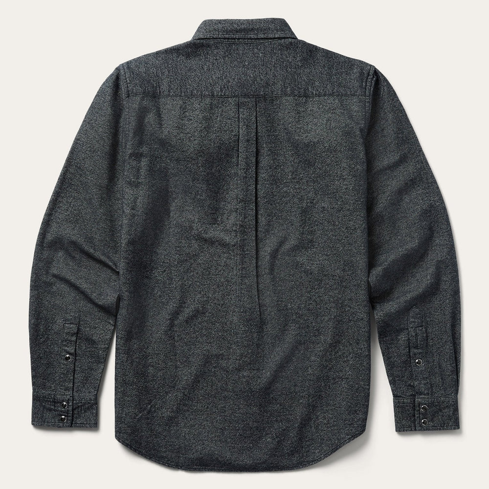 Brushed Twill Western Shirt Black | Stetson