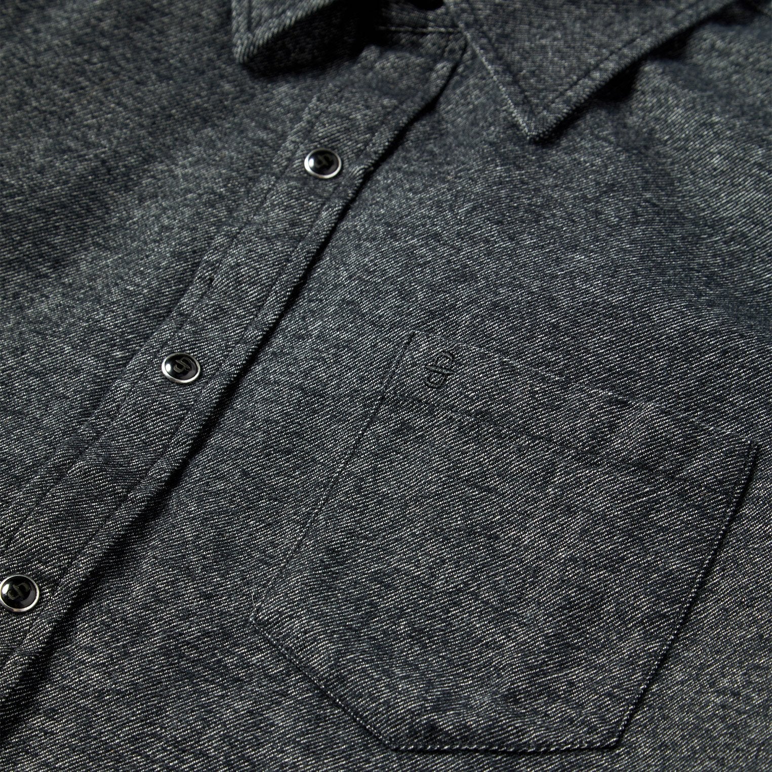 Brushed Twill Western Shirt Black | Stetson
