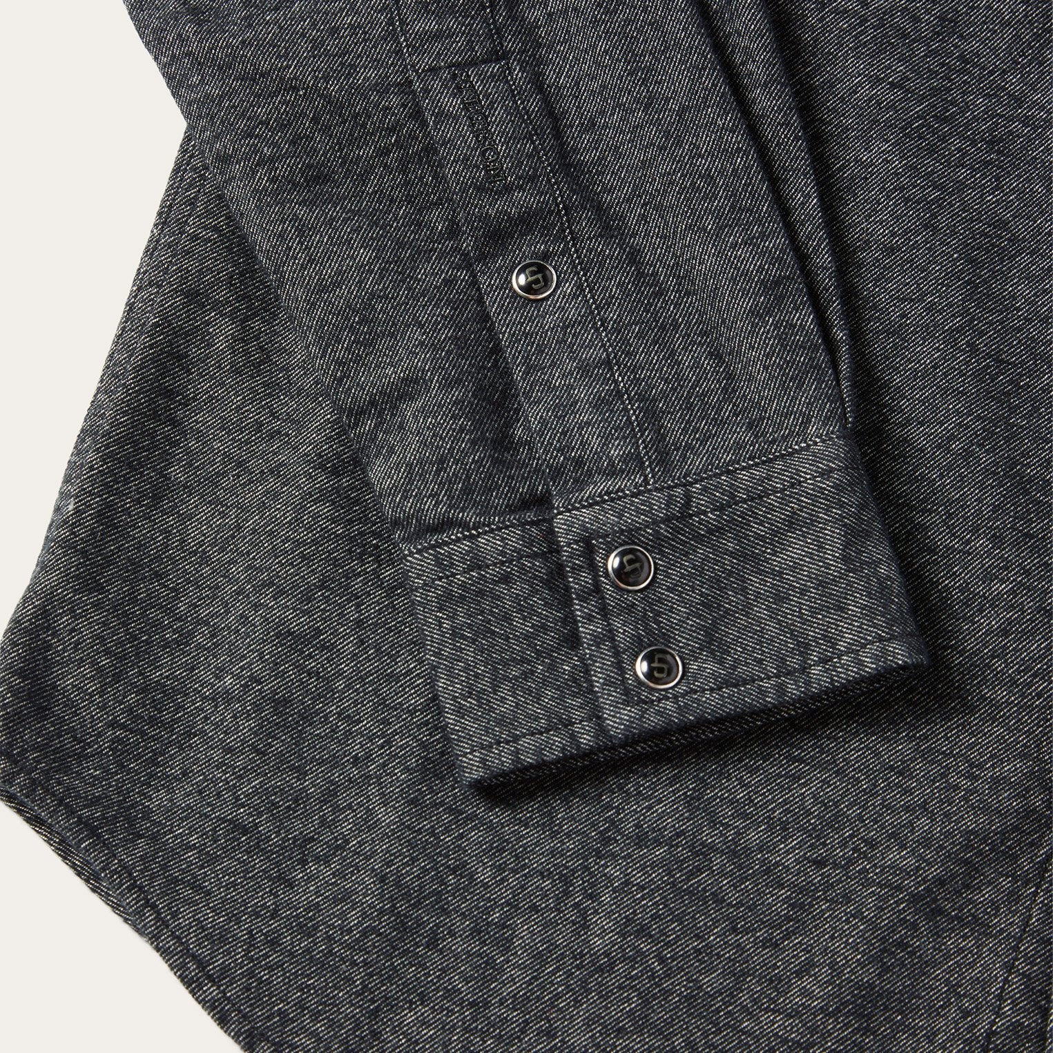 Brushed Twill Western Shirt Black | Stetson