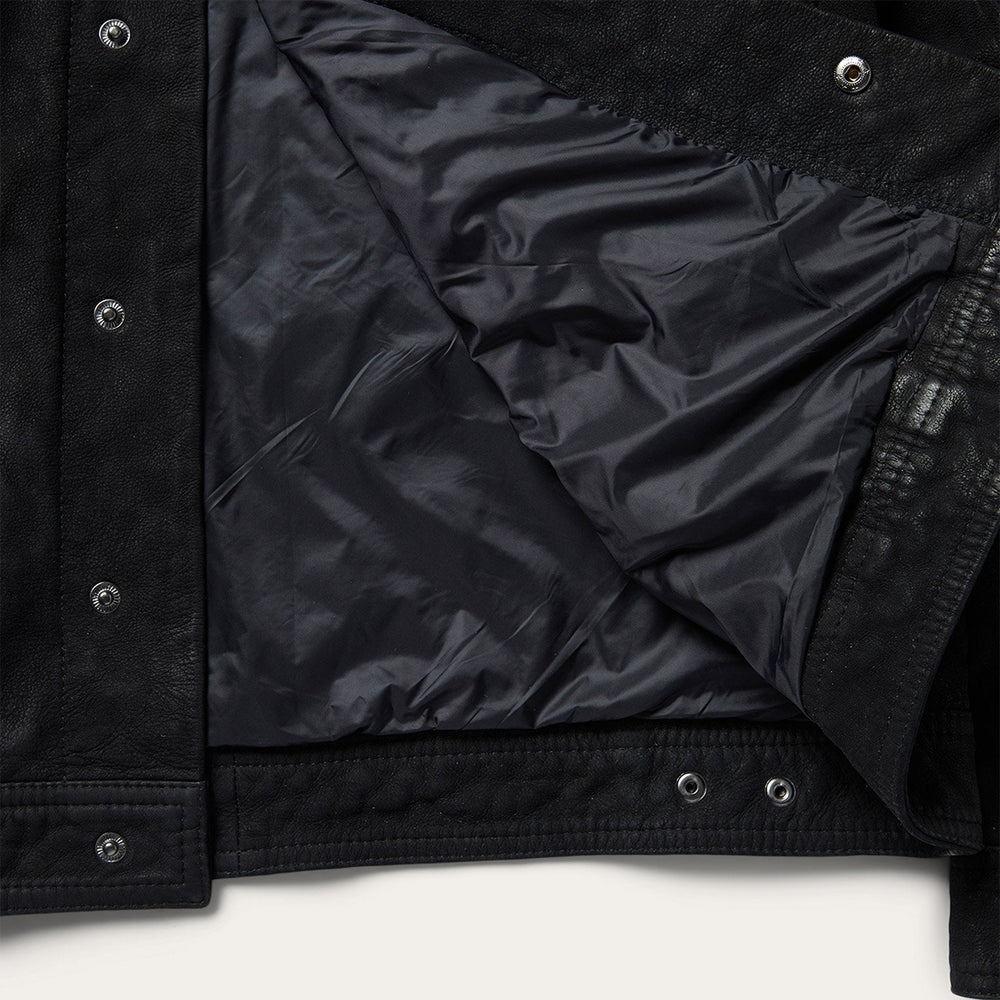 Leather Jean Jacket Black | Stetson