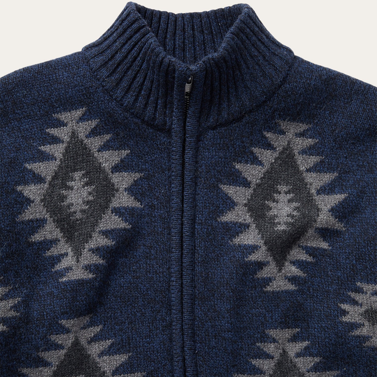 Navy Aztec Cardigan Blue | Stetson