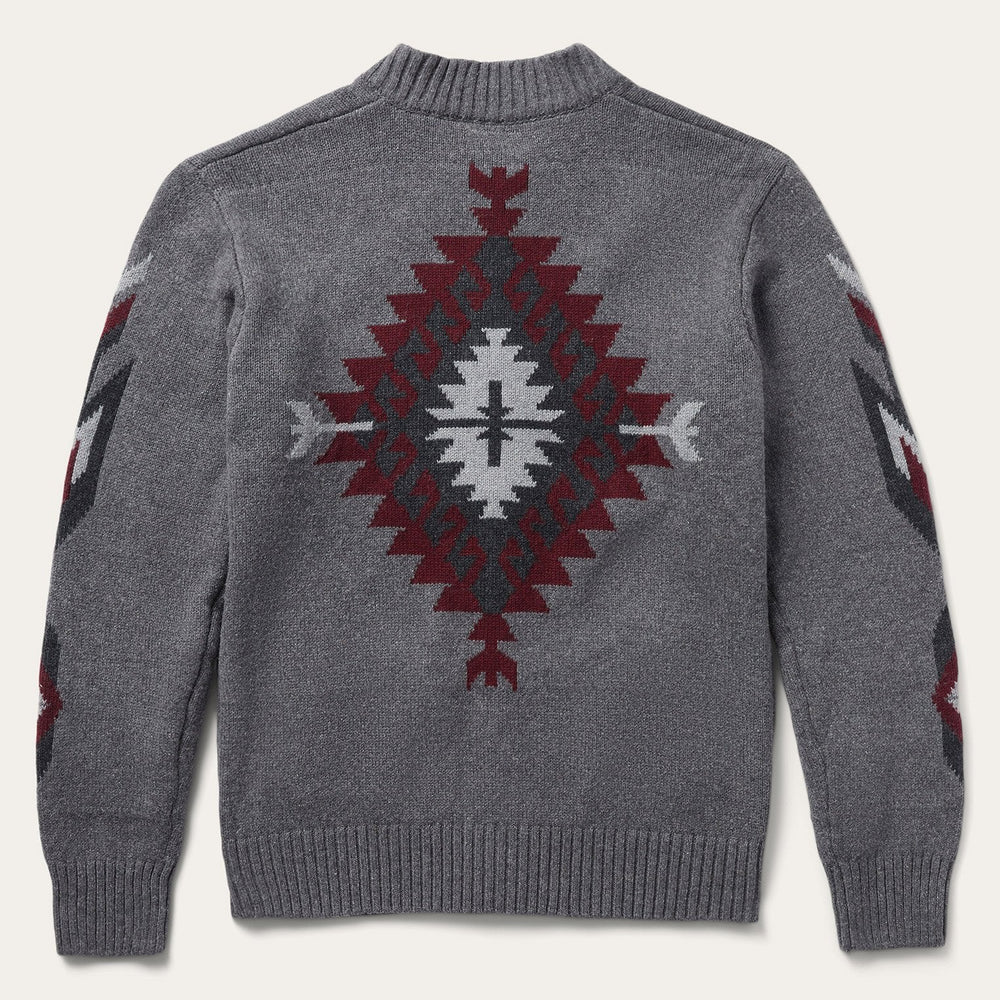 Grey Aztec Cardigan Grey | Stetson