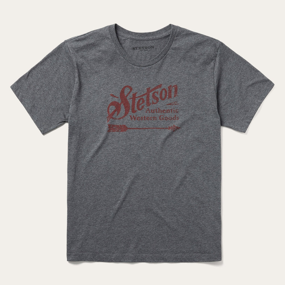 Vintage Arrow Graphic Tee Grey | Stetson