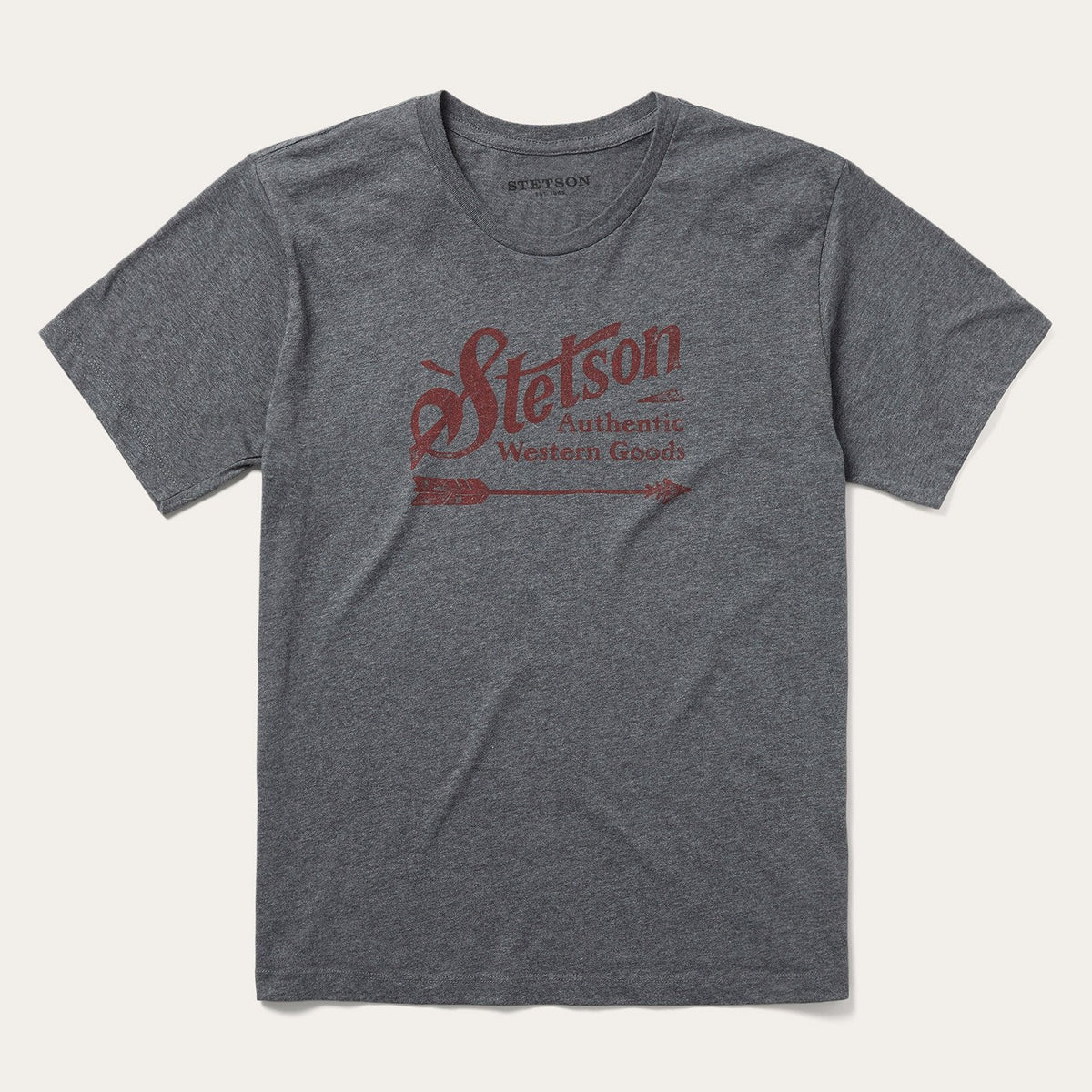 Vintage Arrow Graphic Tee Grey | Stetson